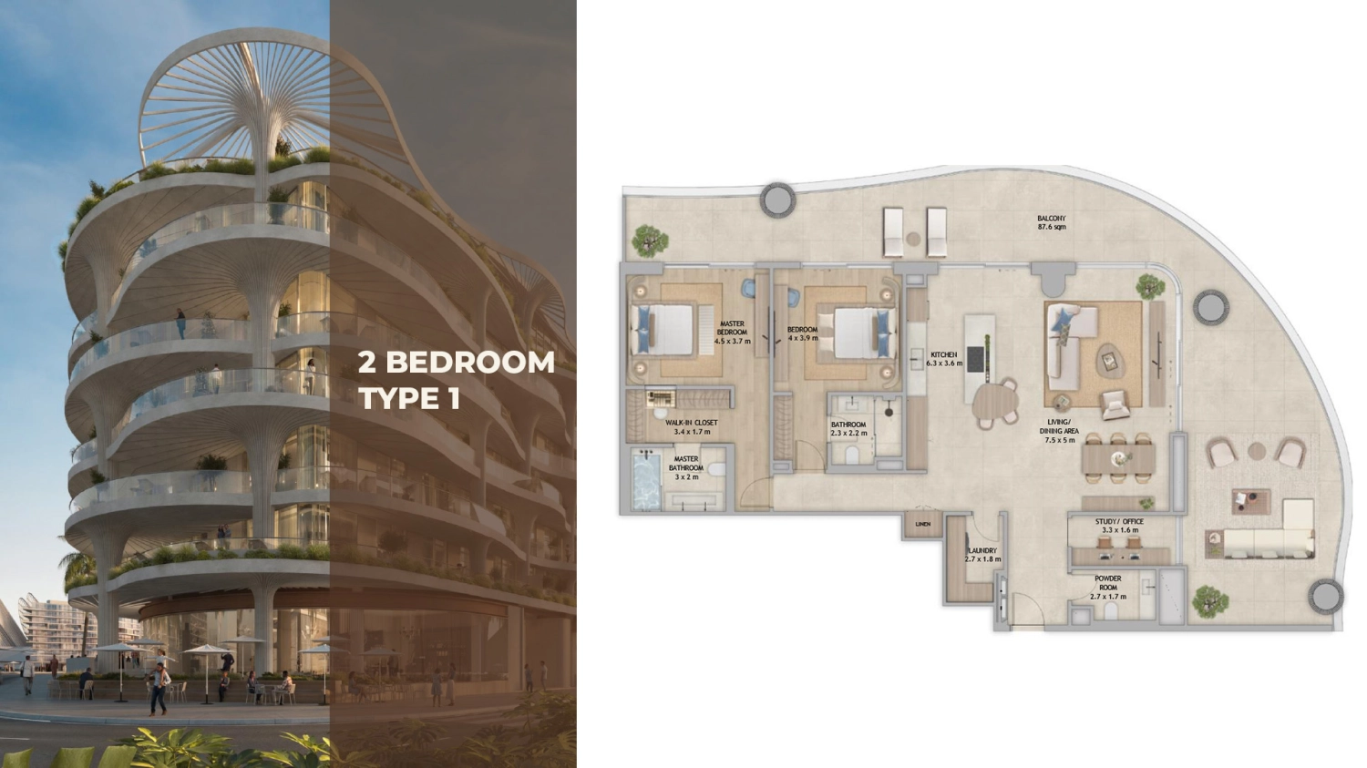 2 BR - Type A